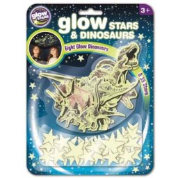 Naklejki Gwiazdki oraz Dinozaury GLOW