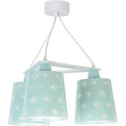 Lampa sufitowa Zielona w gwiazdki potrójna 3x60W E27 Dalber 81214H