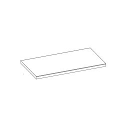 Elita blat marmurowy 122x50cm black mat 168398