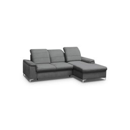 BERGAMO MINI DARK GREY Narożnik z funkcją i pojemnikiem PROMOCJA