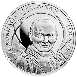 10 zł 2014 Kanonizacja Jana Pawła II - 27 IV 2014