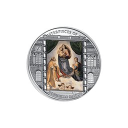 Cook Islands - 2009, 20 dolarów - Rafael Santi - Madonna Sekstyńska - Ars Vaticana