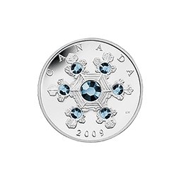 Kanada - 2009, 20 dolarów - Snowflake, Śnieżynka - Blue/Niebieska
