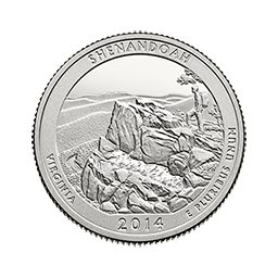 25 Centów 2014 - The Shenandoah National Park - Virginia (P)