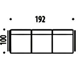 BRUNO 3M (82) MODUŁOWA SOFA BEZ BOKÓW