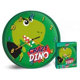 Zegar ścienny Dinozaur Dinozaury zielony