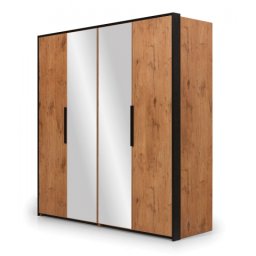 NEW ELEGANCE LOFT Szafa LFSZ 4D z lustrami