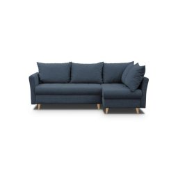 NIKO DARK BLUE Narożnik z funkcją i 2x pojemnikiem PROMOCJA