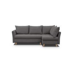 NIKO DARK GREY Narożnik z funkcją i 2x pojemnikiem PROMOCJA