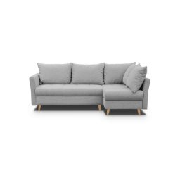 NIKO LIGHT GREY Narożnik z funkcją i 2x pojemnikiem PROMOCJA