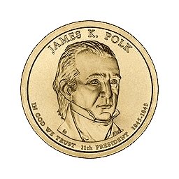 1 dolar 2009 - James K. Polk (D)