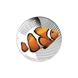 Australia - 2010, 50 cents - CLOWNFISH - Błazenek - Życie morskie rafy