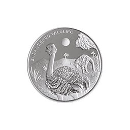 Kongo - 10 franc 2009 - Zagrożone zwierzęta - Struś