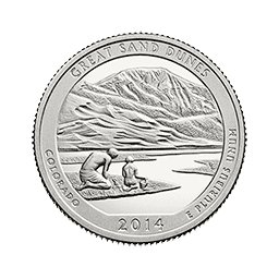 25 Centów 2014 - The Great Sand Dunes National Park - Colorado (P)