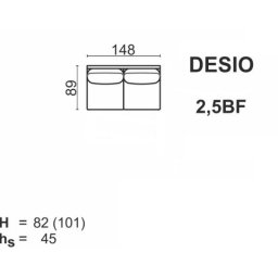 DESIO El.2,5-os. 2,5BF bez funkcji
