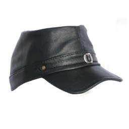 Czapka Konfederatka czarna klasyczna skóra bydlęca Witleather, wyprzedaż
