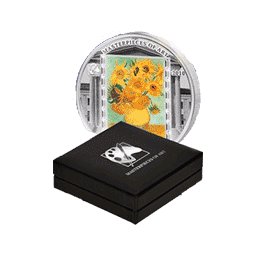 Cook Islands - 2010, 20 dolarów - Vincent van Gogh - Słoneczniki - Ars Vaticana
