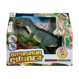 Interaktywny Dinozaur Velociraptor efekty Dźwięk Światło Ruch