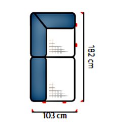 DIVERSO II Moduł REC 1F.PJ lewy z pojemnikiem narożny