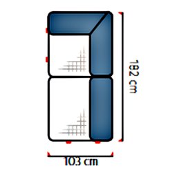DIVERSO II Moduł REC 1F.PJ prawy z pojemnikiem narożny