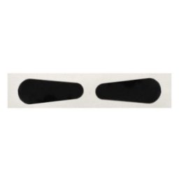 Deutsche Augenoptik Naklejki Silikonowe 17mm 2szt | Czarny