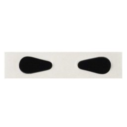 Deutsche Augenoptik Naklejki Silikonowe 10mm 2szt | Czarny