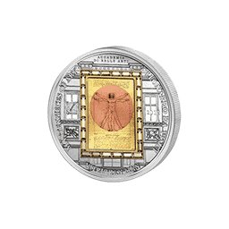 Cook Islands - 2010, 20 dolarów - Leonardo da Vinci - Człowiek Witruwiański - Ars Vaticana