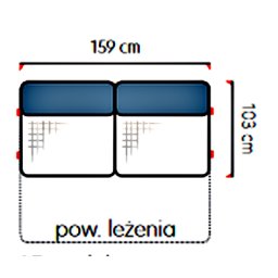 SANTOS Moduł 2.5F z funkcją spania