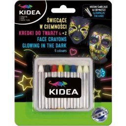 Kredki do twarzy ciała 8szt Świecące w ciemności GLOW