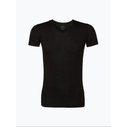Ragman T-shirty pakowane po 2 sztuki Mężczyźni Bawełna czarny jednolity, S