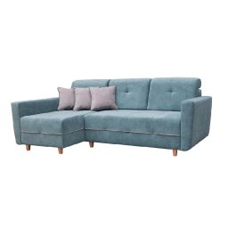 GREY NEW BLUE Narożnik z funkcją i pojemnikiem PROMOCJA