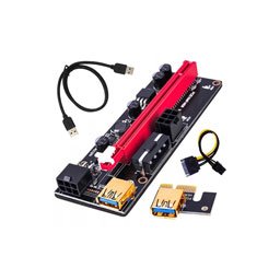 Przedłużacz riser usb PCI-E PCI Express 1X - 16X 60cm 009s GOLD