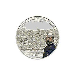Cook Islands - 2009, 5 dolarów - Wielcy dowódcy - George Meade - Gettysburg