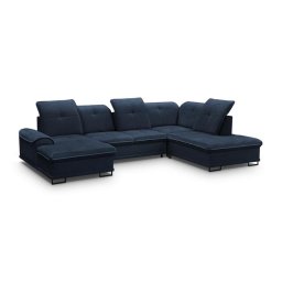 BOSS U DARK BLUE Narożnik z funkcją i dwoma pojemnikami PROMOCJA