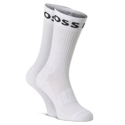 BOSS Skarpety pakowane po 2 szt. Mężczyźni Bawełna biały, 39-42