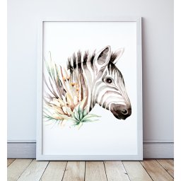 Plakat Safari, Zebra - A4 210x297mm