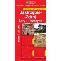 Jastrzębie Zdrój, Pszczyna, Żory, plan miasta miękka.