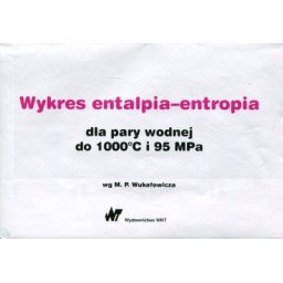 Wykres entalpia-entropia dla pary wodnej do 1000 C i 95 MPa