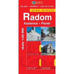 Radom, Kozienice, Pionki plan miasta 1:20 tyś.