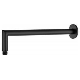Deante Cascada Nero wylewka prysznicowa ścienna 32,5 cm czarny mat NAC N47K