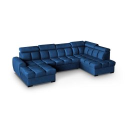 GOMEZ U DARK BLUE Narożnik z funkcją i pojemnikiem PROMOCJA