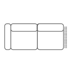 MAYON Sofa 2,5 L z lewym bokiem