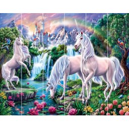 Tapeta 3D UNICORN Paradise Jednorożce