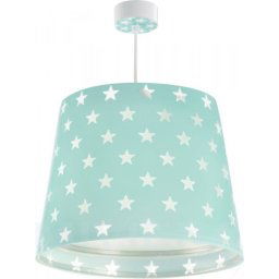 Lampa sufitowa zwis Zielona w Gwiazdki