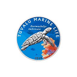 Tuvalu - 2010, 1 dolar - Życie morskie - Żółw