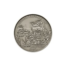 Cook Islands - 2010, 5 dolarów - Historia Krucjat - Druga Krucjata - Louis VII
