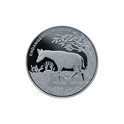 Kongo - 10 franc 2010 - Zagrożone zwierzęta - Okapi