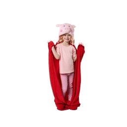 Pled Koc Kocyk Świnka Peppa Pig 110x140cm z Kapturem