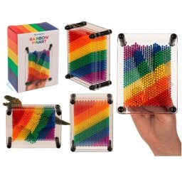 Pin Art 3D Tęczowy tablica szpilkowa