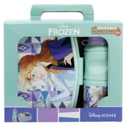 Zestaw Bidon Śniadaniówka Lunch Box Kraina Lodu Disney Frozen